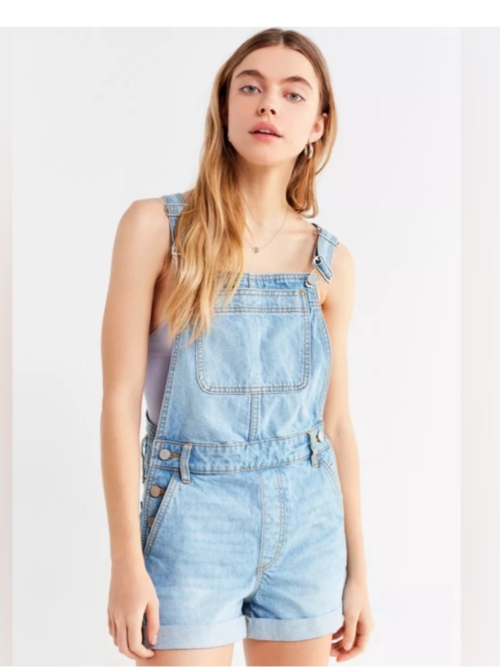 BDG Light Wash Denim Shortall